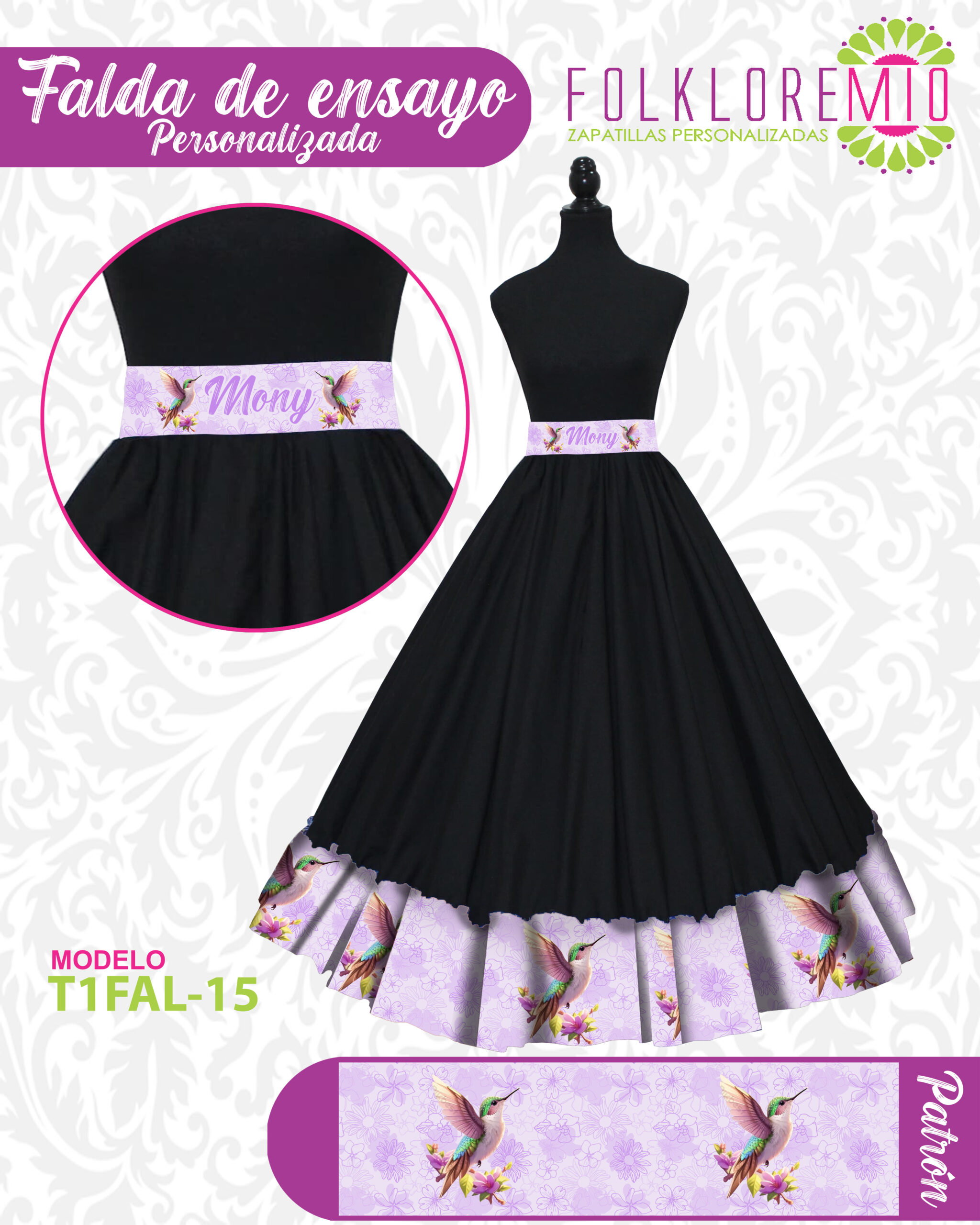 T1FAL-15 (COLIBRI LILA)